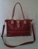 Bolsa de ombro/transversal de couro - B08